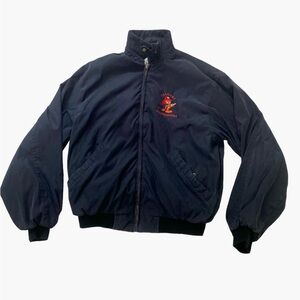 Port Authority Vintage Bomber Jacket with Garfield Embroidered Graphic